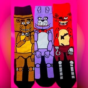3pk Five Nights of Freddy Socks